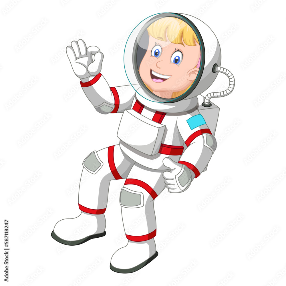 illustration of astronaut act