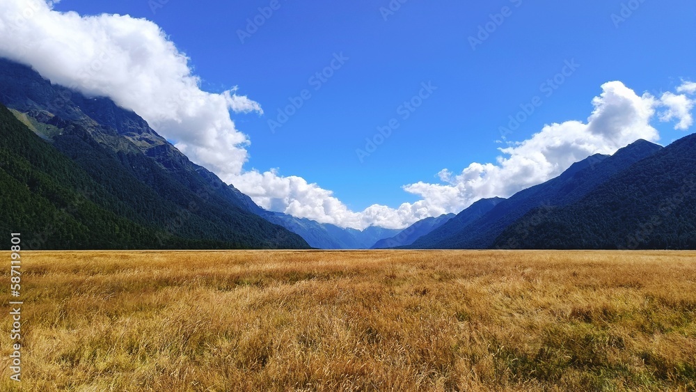 Eglinton Valley, Fiordland National Park, South Island, New Zealand