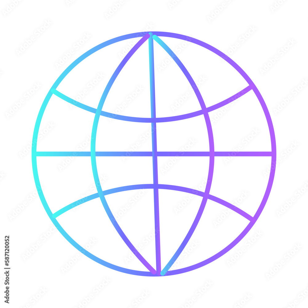 world finance icon with purple blue outline style. finance, world, business, icon, money, symbol, global. Vector illustration world finance icon with purple blue outline style. finance, world, business, icon, money, symbol, global. Vector illustration