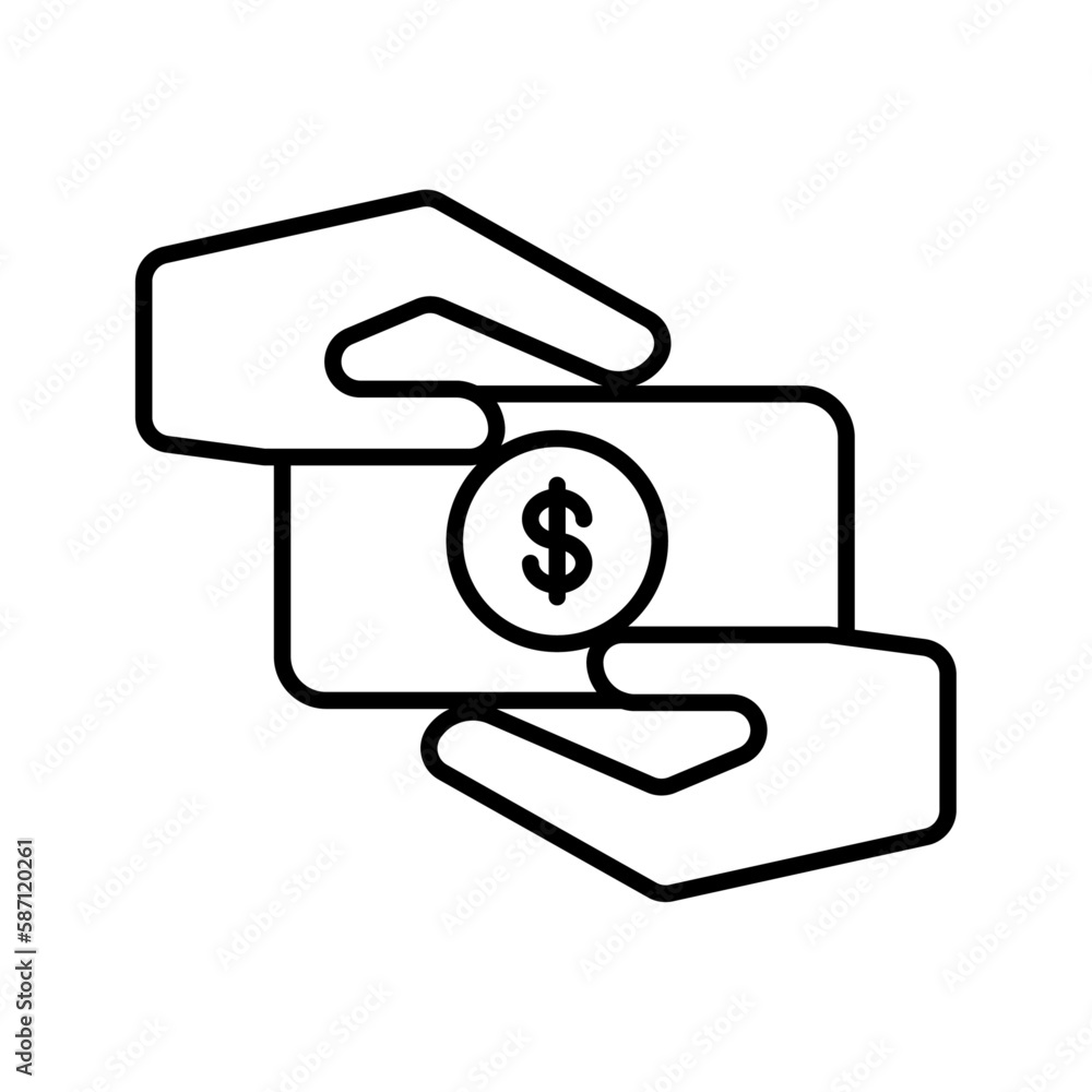 transaction finance icon with black outline style. money, atm, icon, finance, vector, business, card. Vector illustration transaction finance icon with black outline style. money, atm, icon, finance, vector, business, card. Vector illustration