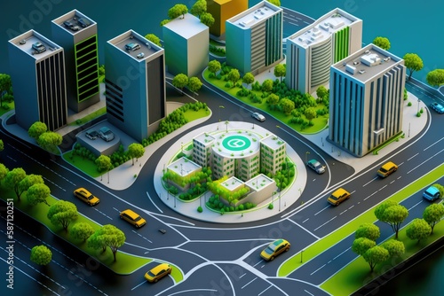 Integrated control system simulation and autonomous driving in smart city. Generative ai.