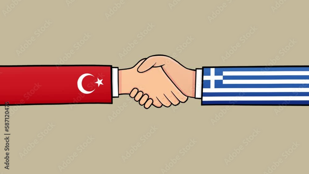 Agreement between Turkey and Greece politics Animation with country