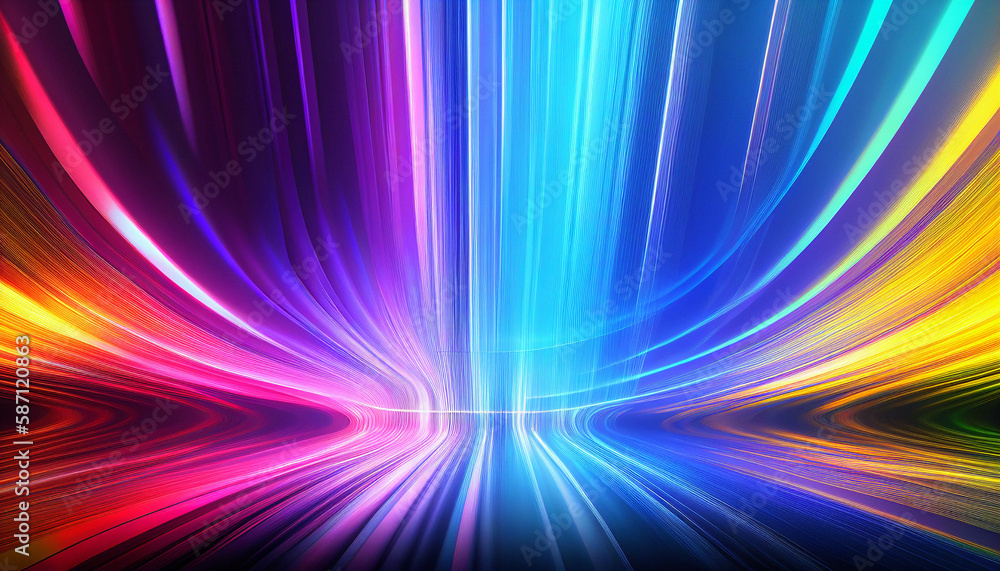 Obraz premium Abstract Spectrum Background - Generative Ai