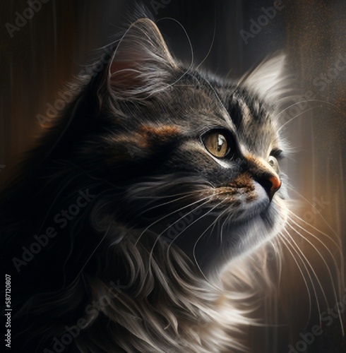 portrait of a cat © red