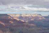 View into the Grand Canyon National park from the South Rim, Arizona, USA 