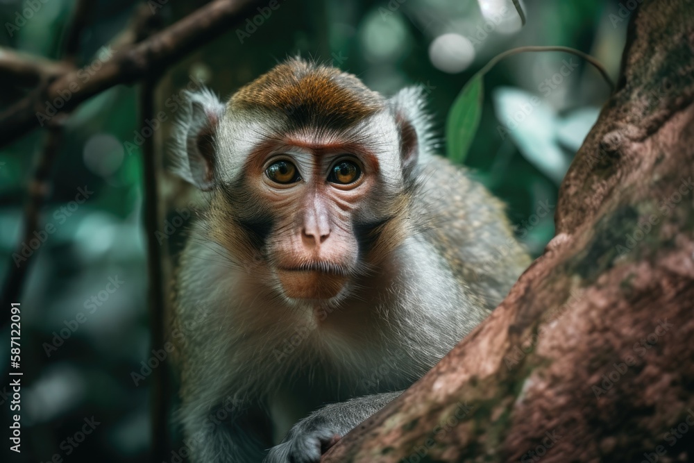 Malaysia's natural forest is home to monkeys. Generative AI Malaysia's natural forest is home to monkeys. Generative AI