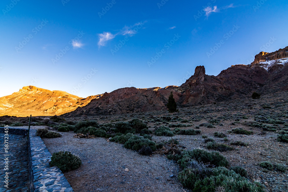 Naklejka premium Paisaje en el Parque Nacional del Teide.