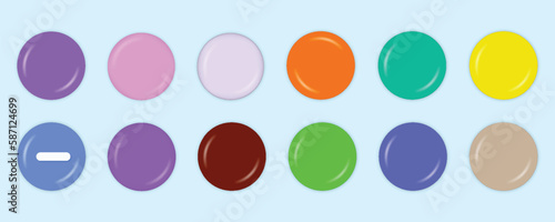 3d plus, minus, multiply, equal, check mark vector icons on white background.