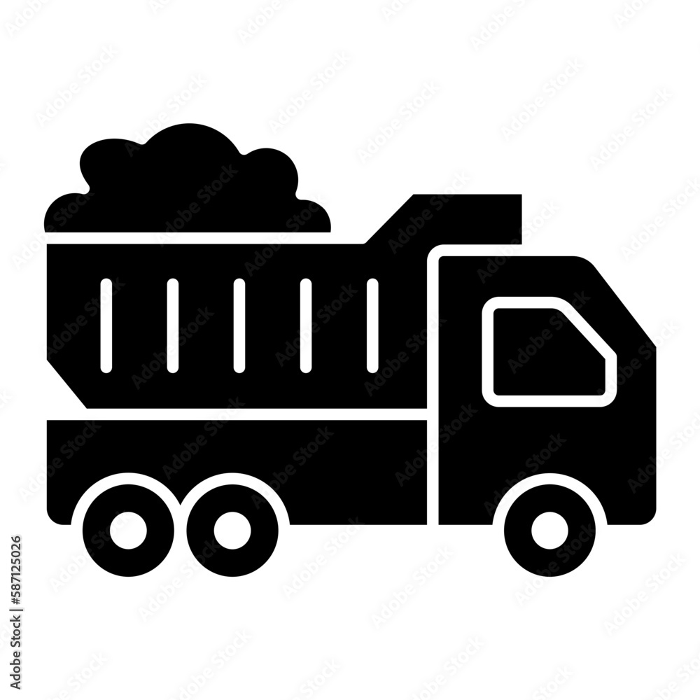 mining truck icon mining truck icon