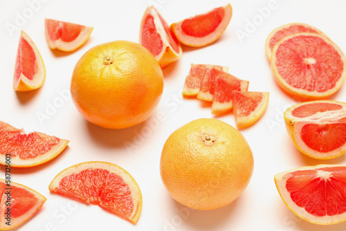 Fresh whole and sliced red ...