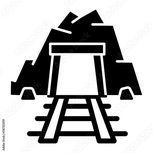 mining cave icon