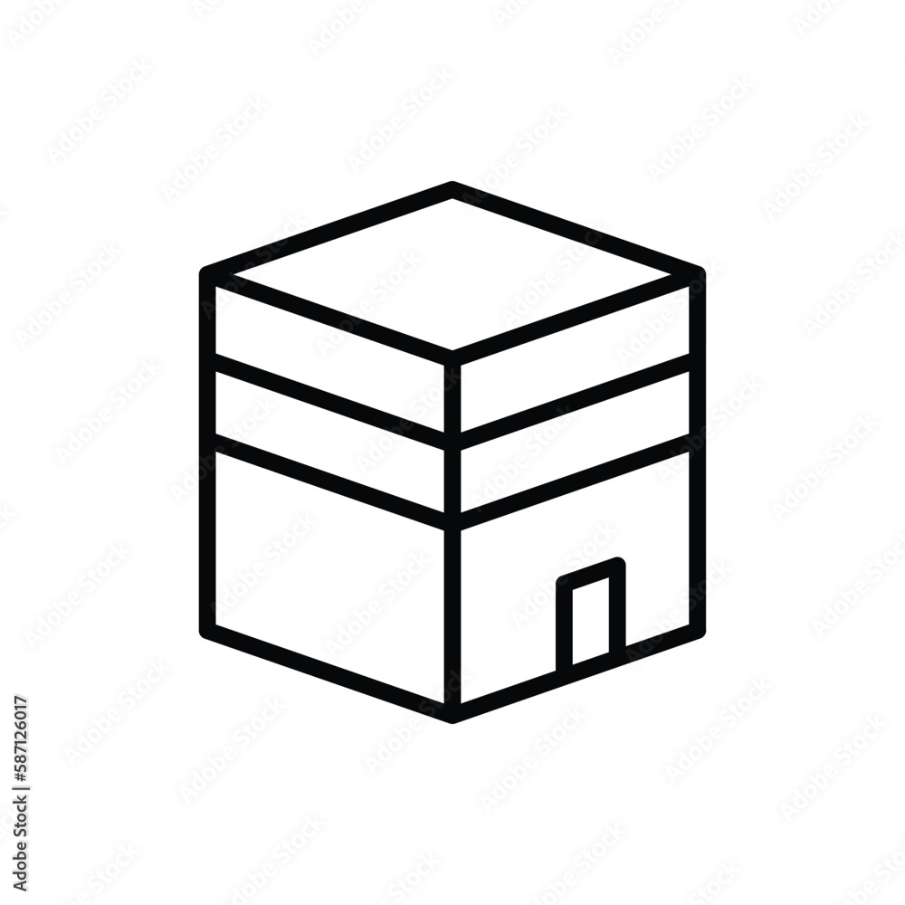 Kaaba icon. Suitable for Web Page, Mobile App, UI, UX and GUI design. Kaaba icon. Suitable for Web Page, Mobile App, UI, UX and GUI design.
