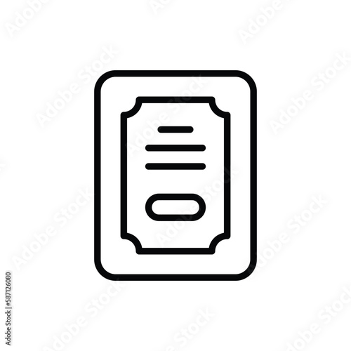 Greetings Card icon. Suitable for Web Page, Mobile App, UI, UX and GUI design. © vector squad