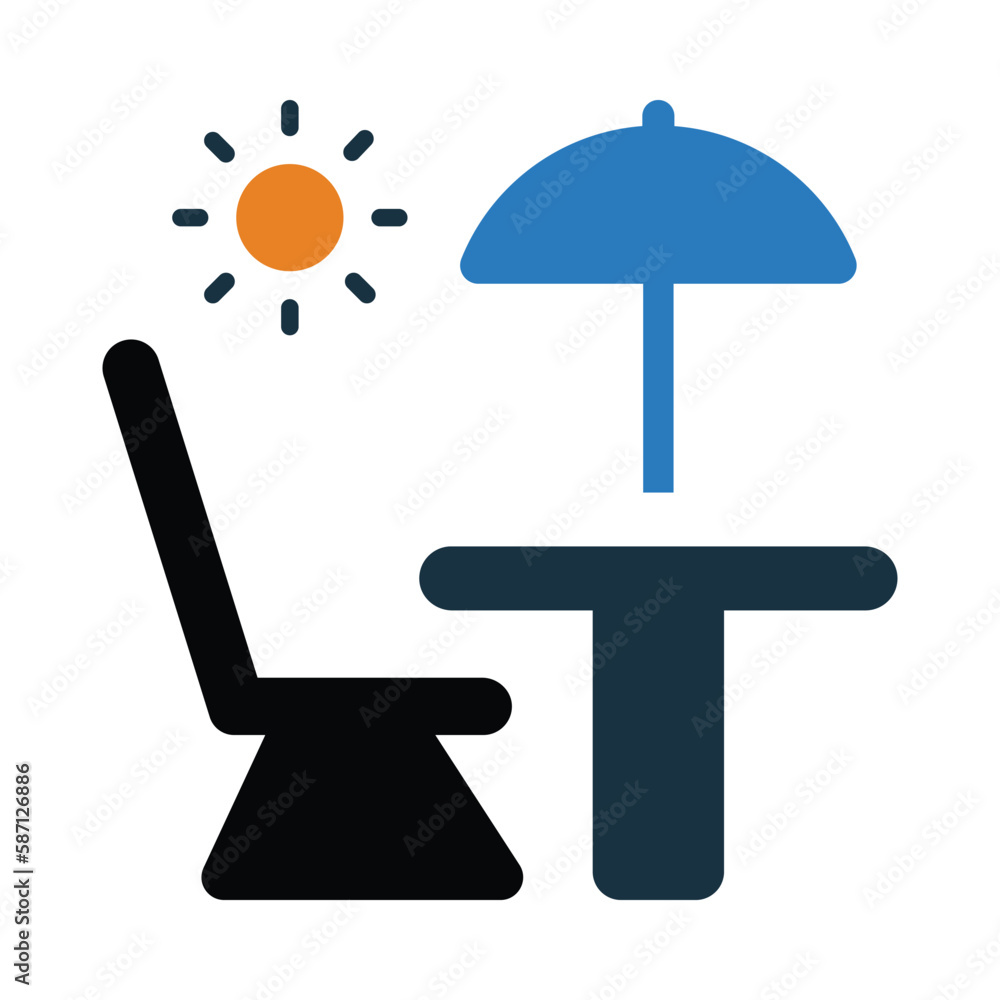 sun, umbrella, beach, beach bed, summer day icon sun, umbrella, beach, beach bed, summer day icon