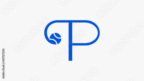 Padel marca y concepto de logotipo