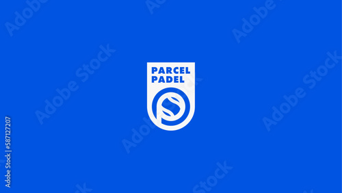 Padel marca y concepto de logotipo