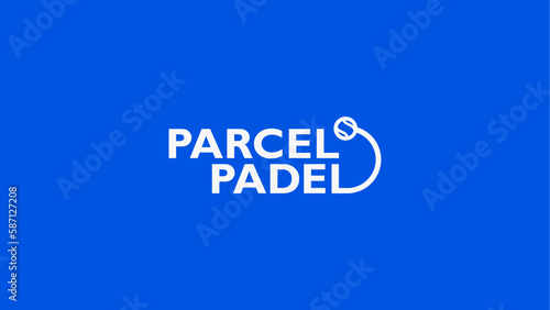 Padel marca y concepto de logotipo