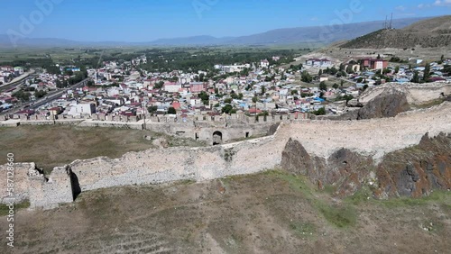 Pasinler castle and city Erzurum Turkey photo