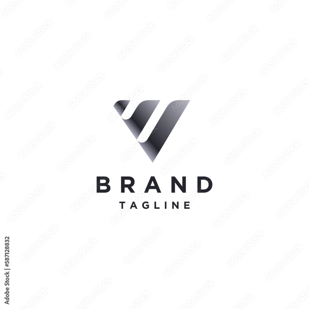 Abstract Design Initials Letter V Logo Design. Modern Triangle Symbol Logo Design. Abstract Design Initials Letter V Logo Design. Modern Triangle Symbol Logo Design.