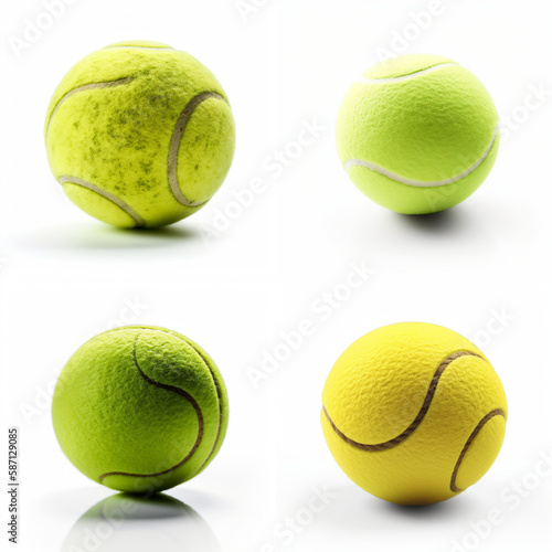 tennis, ball, sport, game, isolated, yellow, white, tennis ball, object, equipment, play, round, court, closeup, leisure, circle, green, competition, sphere, sports, activity, racket, single, macro, b © Eugene