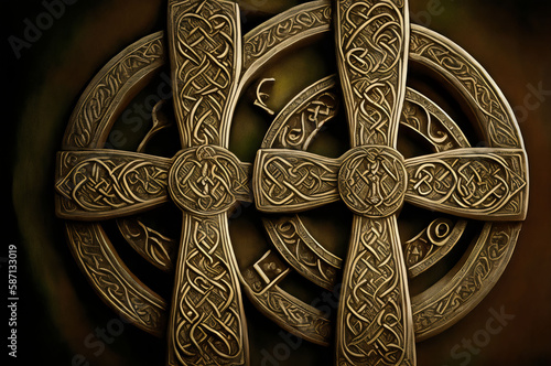 celtic cross  celtic knot  celtic knot  celtic knot - Generative AI
