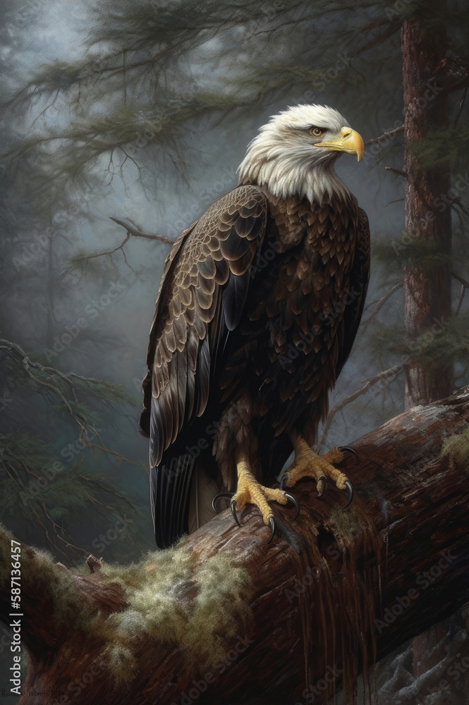 american bald eagle illustration. american bald eagle illustration.