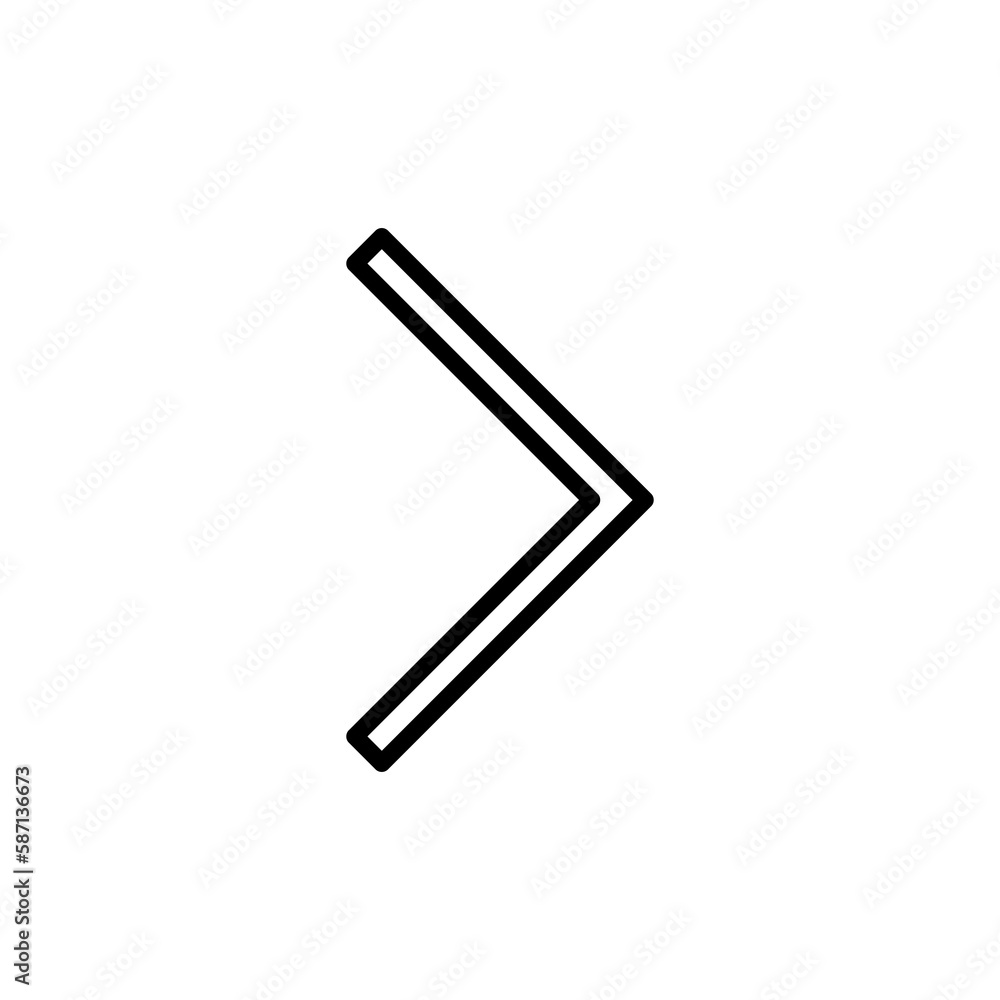 Arrow right vector icon flat illustration on white background..eps Arrow right vector icon flat illustration on white background..eps