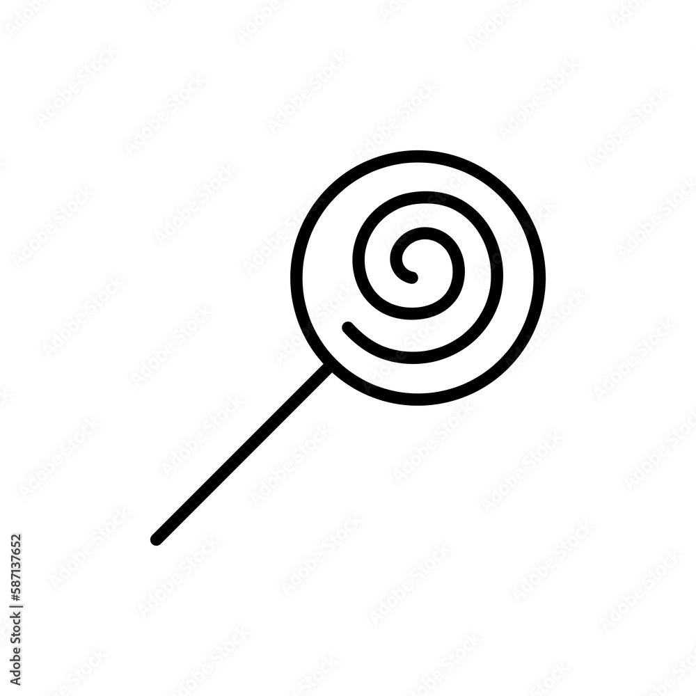 Candy vector icon flat illustration on white background..eps