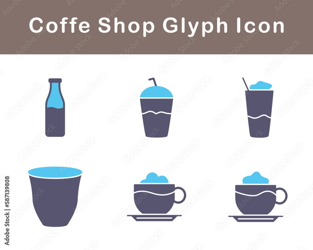 Coffe Shop Vector Icon Set Coffe Shop Vector Icon Set