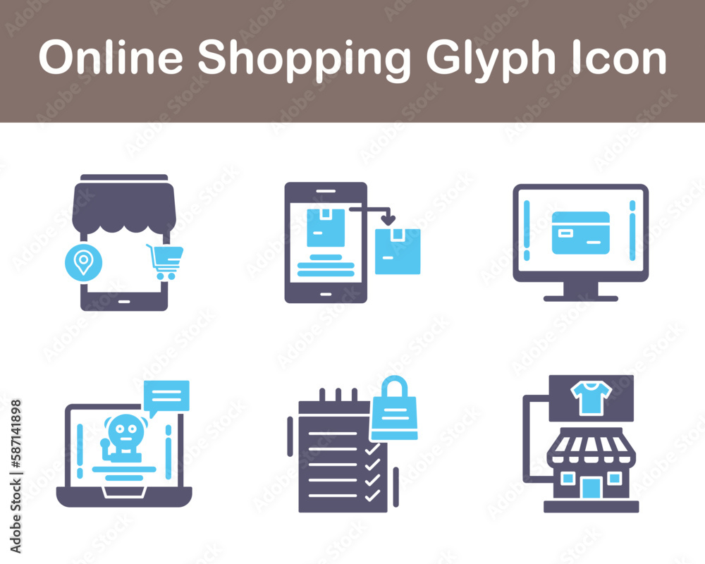 Online Shopping Vector Icon Set Online Shopping Vector Icon Set