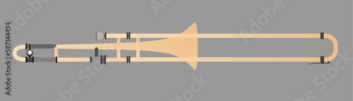 Trombone Model Vector / Ai Illustrator