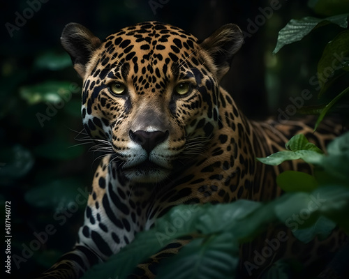 Jaguars in the rainforest