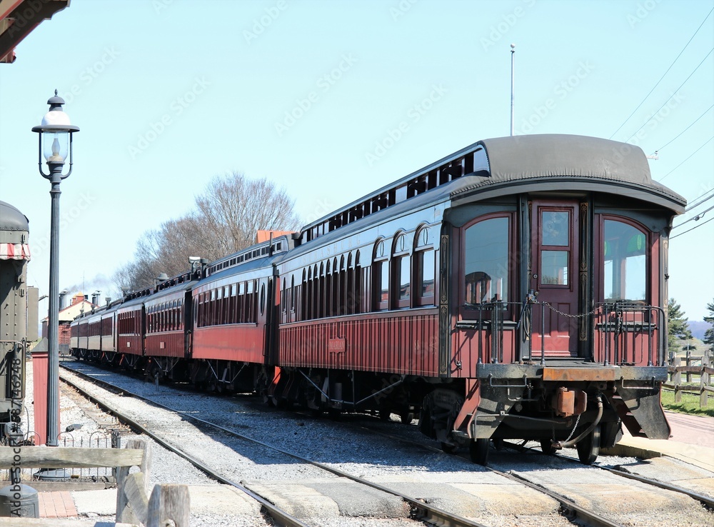 Fototapeta premium train on the railway
