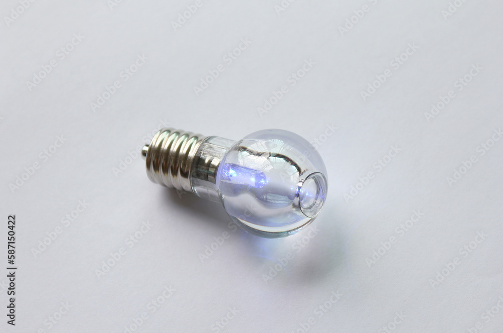 mini light bulb isolated on white background. mini light bulb isolated on white background.