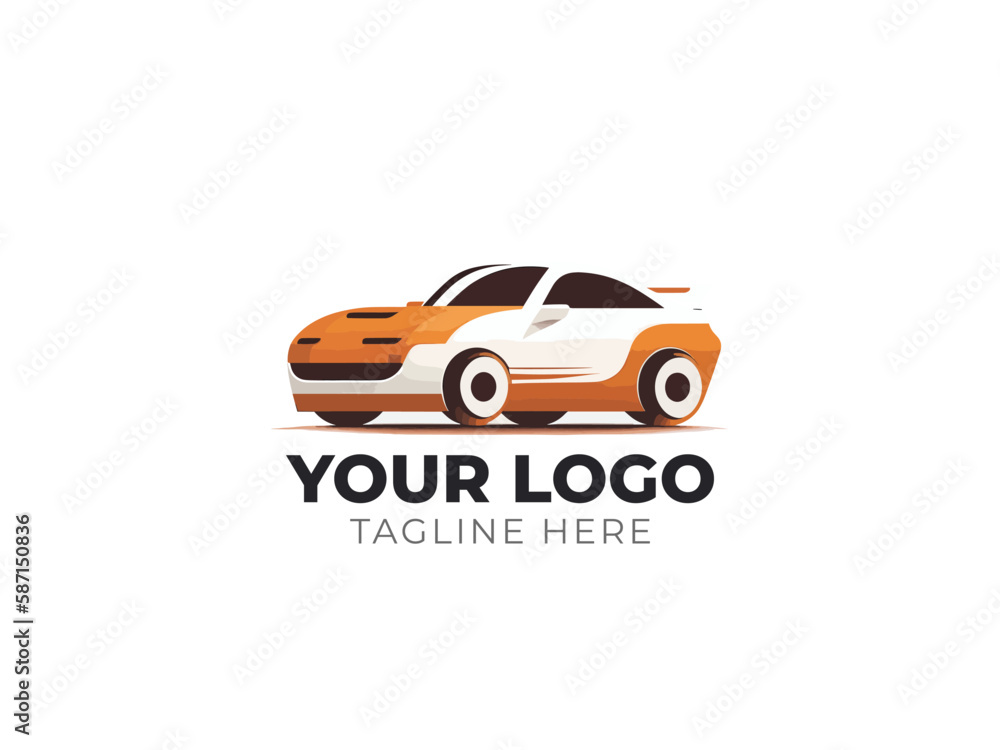 Sleek Car Automotive Logo Vector Design