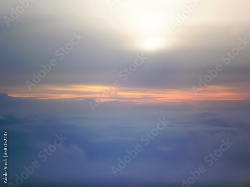 sunset over the clouds © Antha Errans