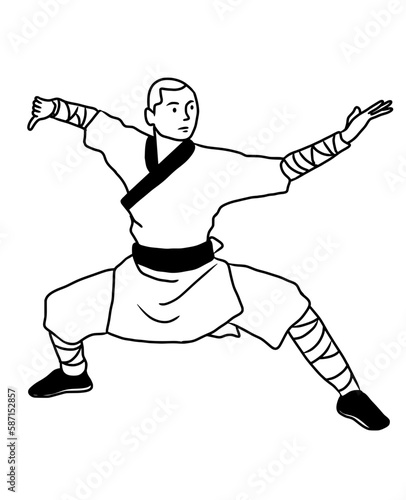 Kung Fu Shaolin Martial Art in Perform 