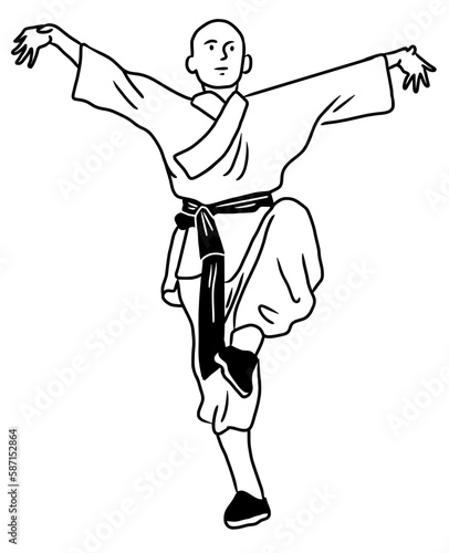Kung Fu Shaolin Martial Art in Perform 