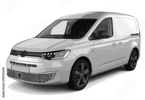 	 car van icon design vector template isolated white background