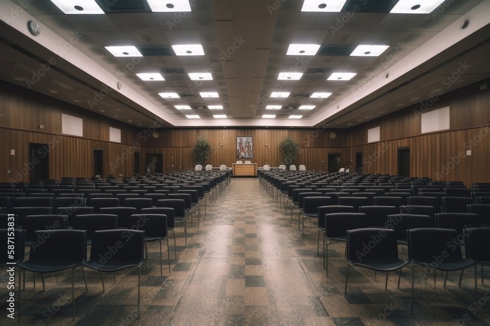 interior of a conference room. Generative AI