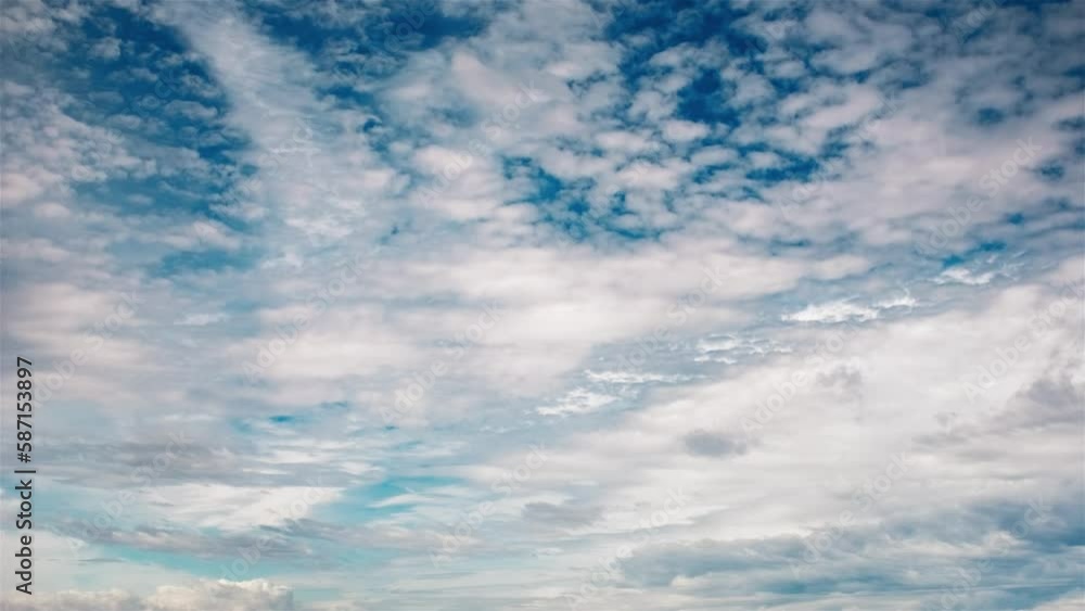 空に雲が躍動する映像 空に雲が躍動する映像