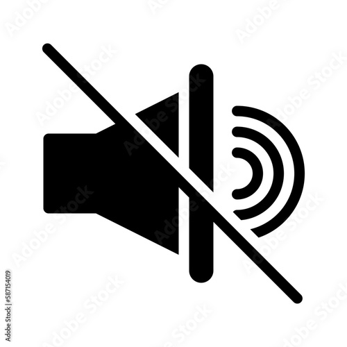 Glyph Icon mute,no sound,sound off,volume mute,silent