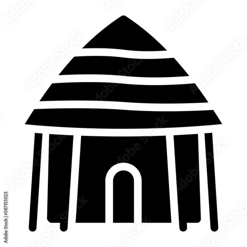 hut glyph icon