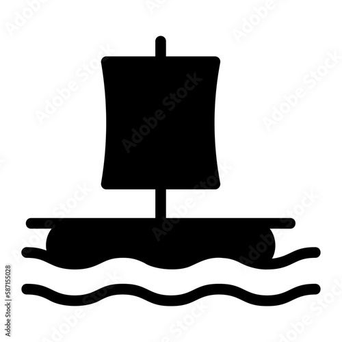 raft glyph icon