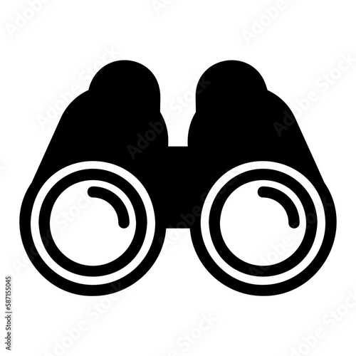 binoculars glyph icon