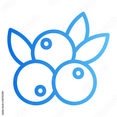 berries gradient icon