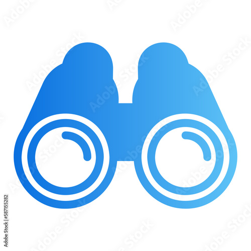 binoculars gradient icon