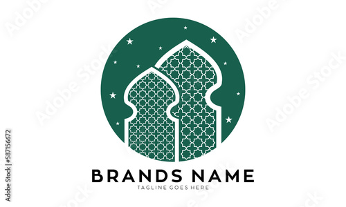 Ramadan month symbol icon logo