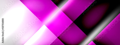 Light and shadow squares and lines abstract background