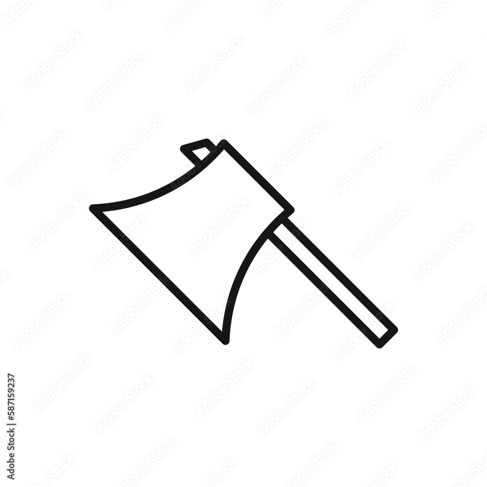 Editable Icon of Axe, Vector illustration isolated on white background. using for Presentation, website or mobile app Editable Icon of Axe, Vector illustration isolated on white background. using for Presentation, website or mobile app